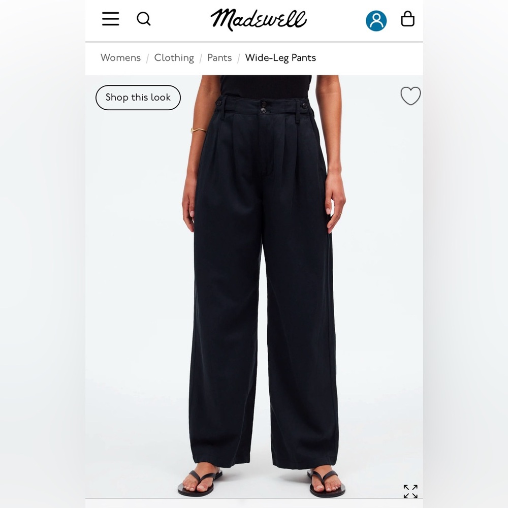 Madewell Harlow wide leg Pant size 2